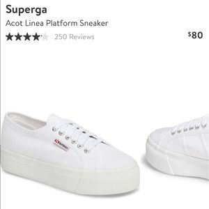 Superga platform white sneaker 39